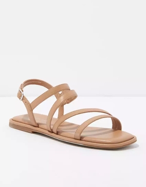 Sandales American Eagle AE Lanières Slingback Beige Femme | APB-62612829